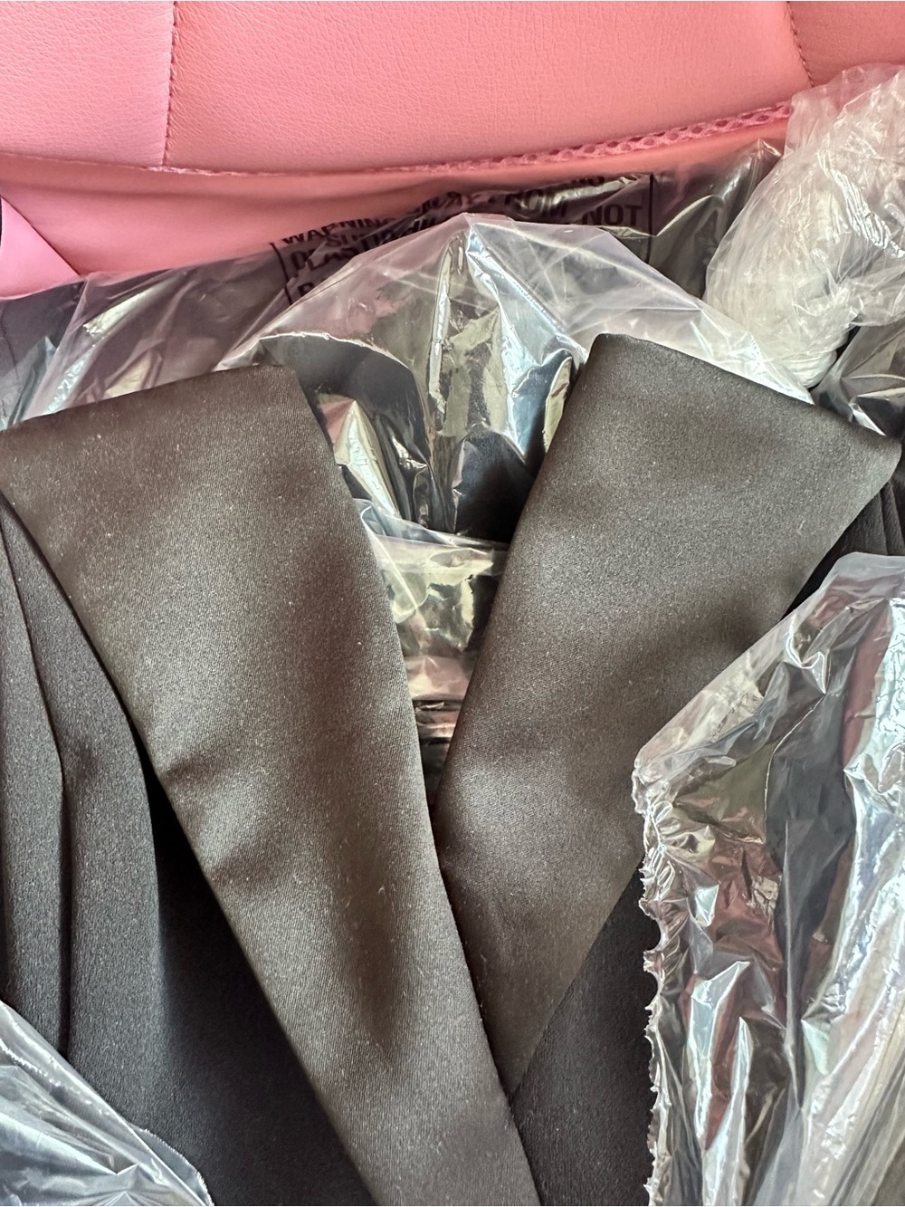 Betsy & Adam Black Strapless Tuxedo Gown - Picture 11 of 11